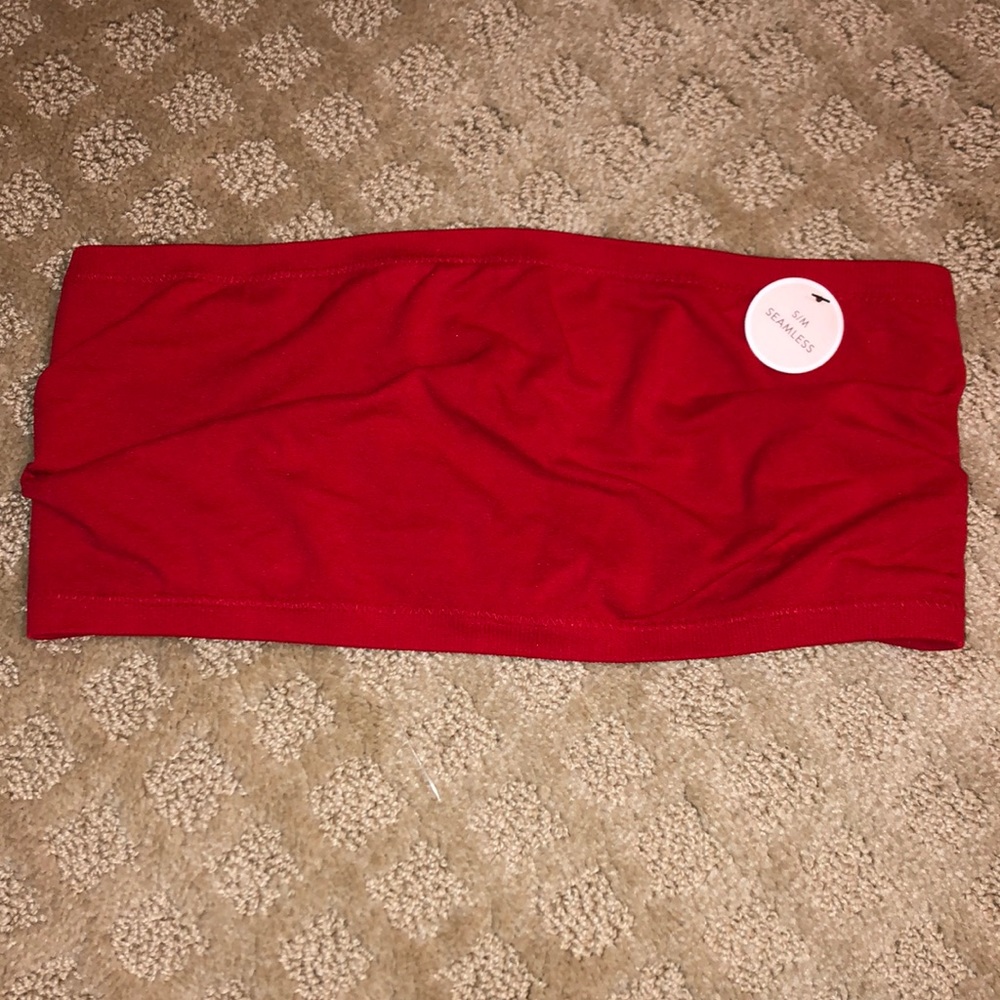 NWT forever 21 red seamless bandeau bralette